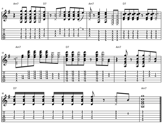 Примеры использования импровизации на двух аккордах